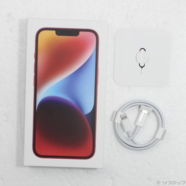 (中古)Apple iPhone14 128GB プロダクトレッド MPV93J/A SIMフリー(198-ud)_4
