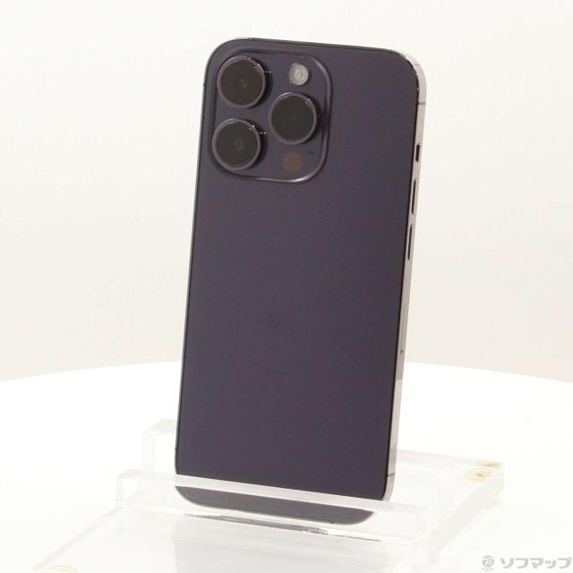 (中古)Apple iPhone14 Pro 256GB ディープパープル MQ1E3J/A SIMフリー(269-ud)