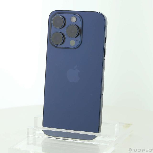 (中古)Apple iPhone15 Pro 256GB ブルーチタニウム MTUG3J/A SIMフリー(269-ud)