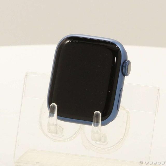 (中古)Apple Apple Watch Series 7 GPS 41mm ブルーアルミニウムケース バンド無し(262-ud)