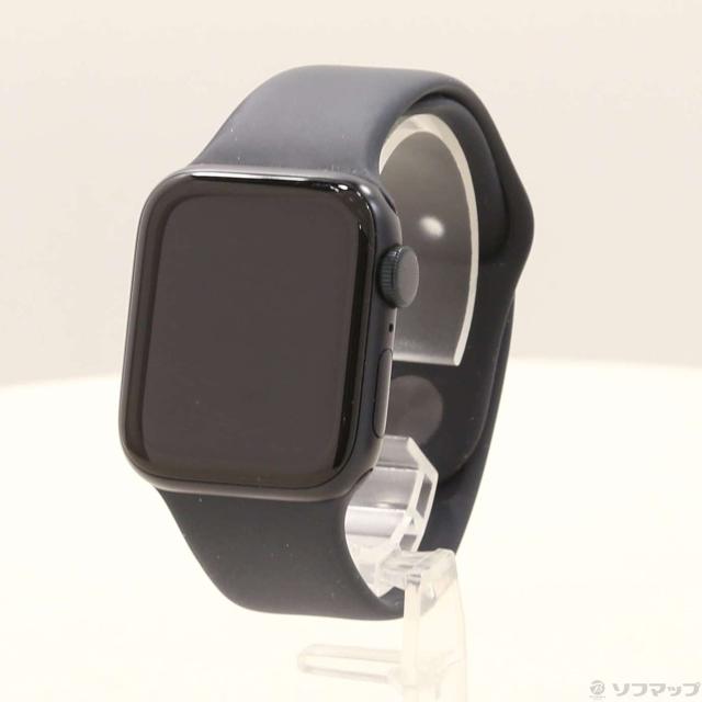 (中古)Apple Apple Watch SE 第2世代 GPS 40mm ミッドナイトアルミニウムケース ミッドナイトスポーツバンド(198-ud)