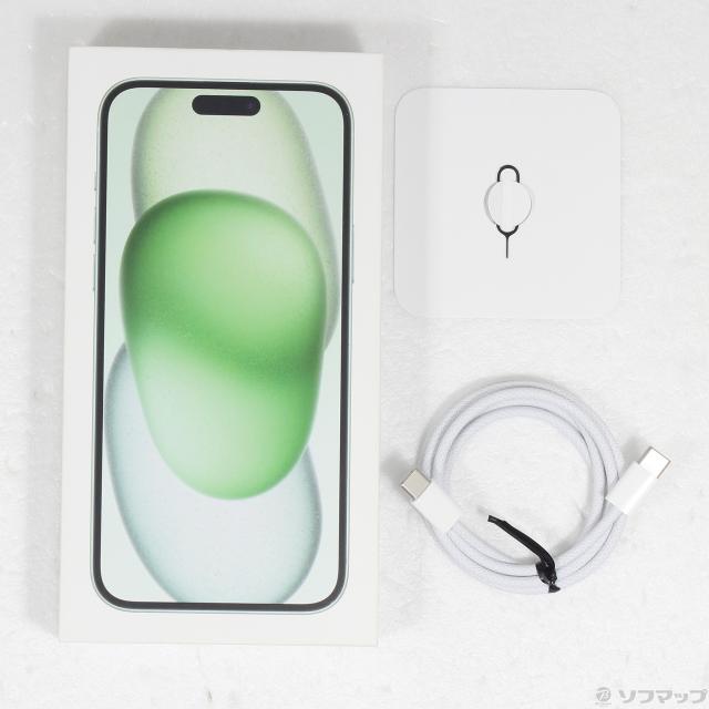 (中古)Apple iPhone15 Plus 128GB グリーン MU0E3J/A SIMフリー(198-ud)_4