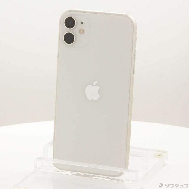 (中古)Apple iPhone11 64GB ホワイト NWLU2J/A SIMフリー(262-ud)