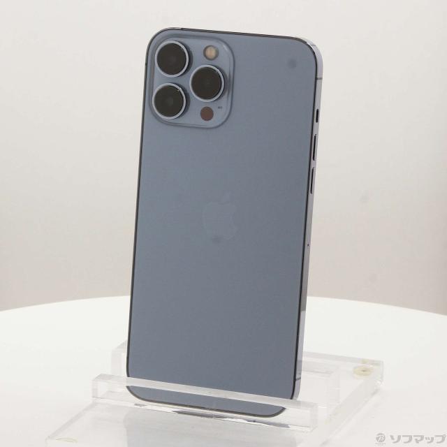 (中古)Apple iPhone13 Pro Max 128GB シエラブルー MLJ73J/A SIMフリー(198-ud)