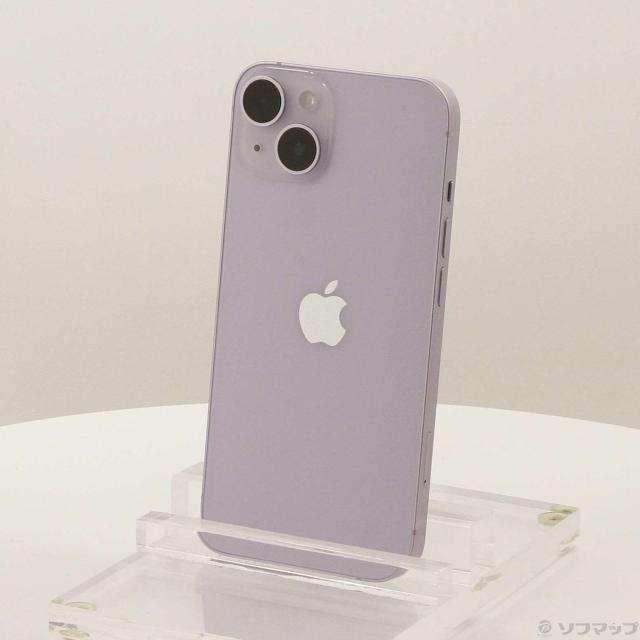 (中古)Apple iPhone14 128GB パープル MPUY3J/A SIMフリー(198-ud)