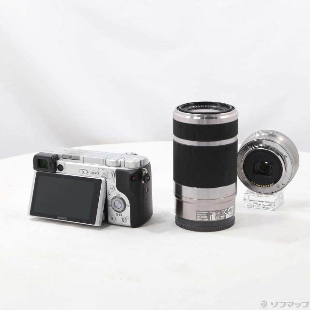 中古)SONY α6400 ILCE-6400Y ダブルズームレンズキット シルバー 中古)SONY α6400 ILCE-6400Y ダブルズームレンズキット シルバー