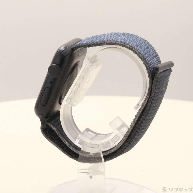 (中古)Apple Apple Watch SE 第3世代 GPS + Cellular 44mm ミッドナイトアルミニウムケース アンカーブルースポーツループ(297-ud)_1