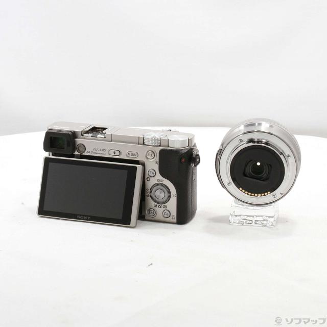 中古)SONY α6000 パワーズームレンズキット シルバー ILCE-6000L(295