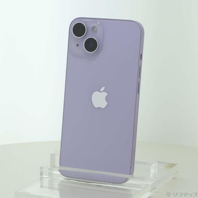 (中古)Apple iPhone14 128GB パープル MPUY3J/A SIMフリー(352-ud)