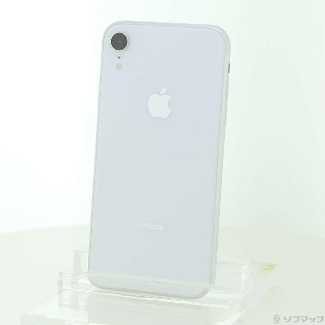 (中古)Apple iPhoneXR 64GB ホワイト MT032J/A SIMフリー(377-ud)
