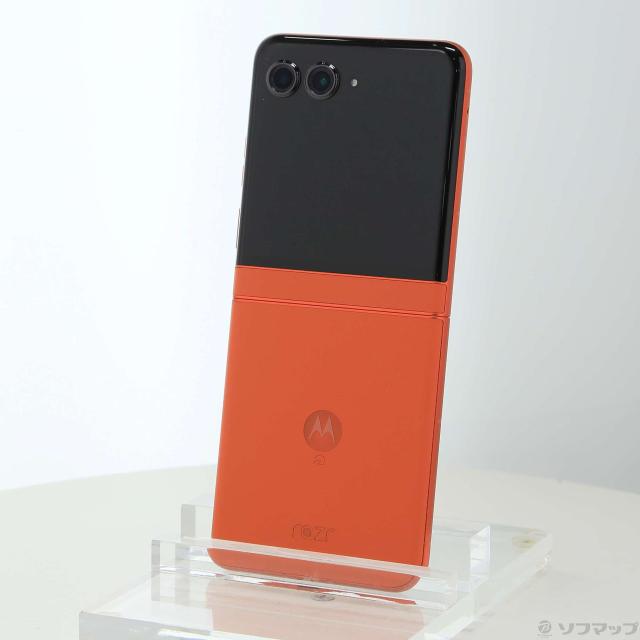 (中古)Motorola motorola razr 50 512GB スプリッツオレンジ PB230002JP SIMフリー(262-ud)