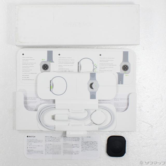 (中古)Apple Apple Watch Series 10 GPS 42mm ジェットブラックアルミニウムケース ブラックスポーツバンド(198-ud)_4
