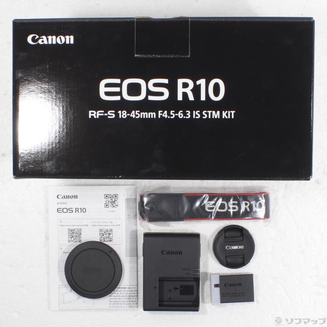 中古)Canon EOS R10 RF-S18-45 IS STM レンズキット(349-ud)