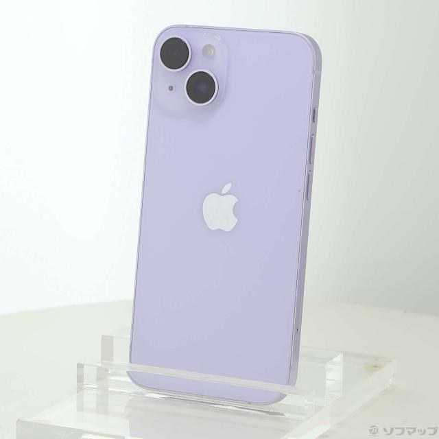 (中古)Apple iPhone14 128GB パープル MPUY3J/A SIMフリー(196-ud)
