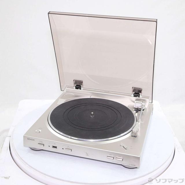 (中古)DENON DP-200USB 割り増し金しろがね色 フルオートレコードプレーヤー(348-ud)