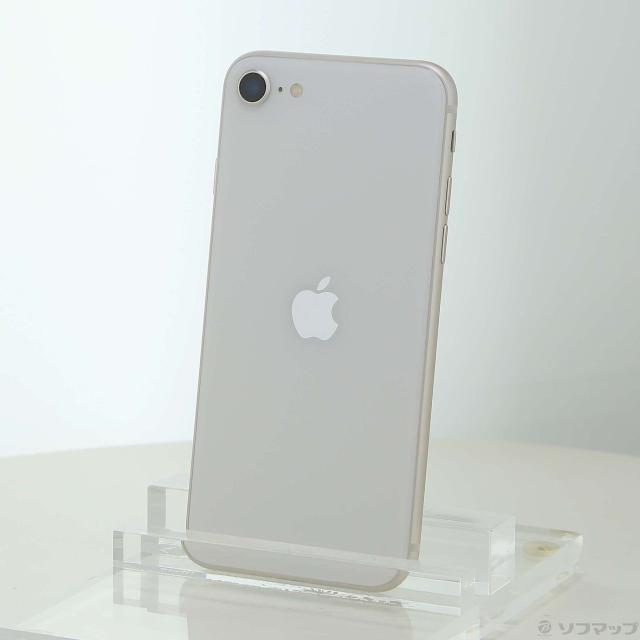 (中古)Apple iPhone SE 第3世代 128GB スターライト MMYG3J/A SIMフリー(198-ud)