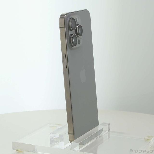 (中古)Apple iPhone15 Pro Max 256GB ナチュラルチタニウム MU6R3J/A SIMフリー(198-ud)