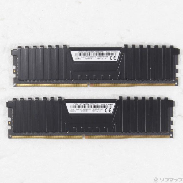 中古)CORSAIR CMK16GX4M2A2666C16 16GB 8GB×2枚組(377-ud) 【公式通販】 中古)CORSAIR CMK16GX4M2A2666C16 16GB 8GB×2枚組(377-ud) 【公式通販】