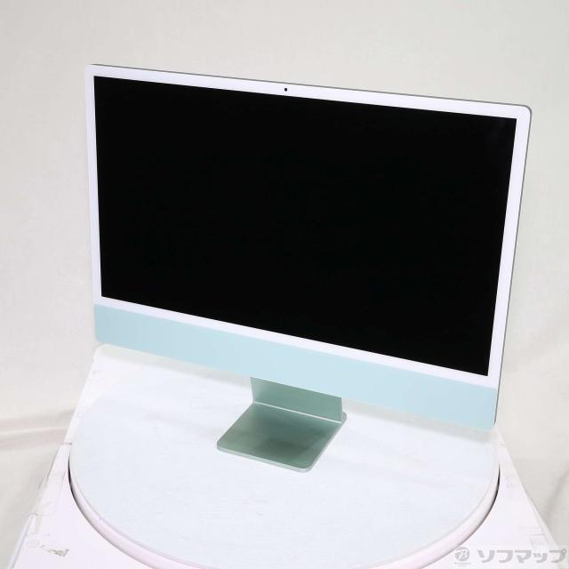 (中古)Apple iMac 24-inch Mid-2021 MGPJ3J/A Apple M1 8コアCPU_8コアGPU 8GB SSD512GB グリーン (12.7 Monterey)(198-ud)