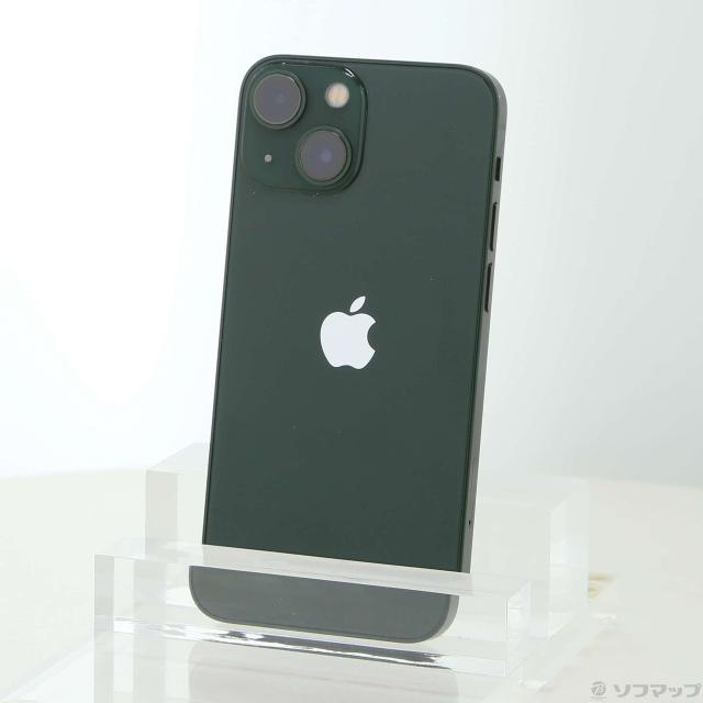 (中古)Apple iPhone13 mini 128GB グリーン MNFC3J/A SIMフリー(198-ud)