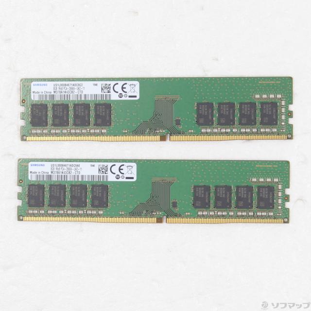 (中古)288P PC4-21300 DDR4-2666 16GB 8GB×2枚組(262-ud)