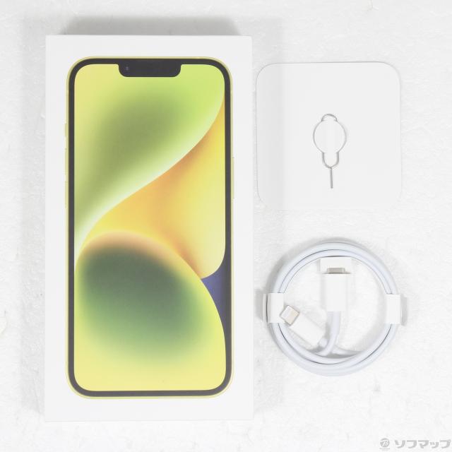 (中古)Apple iPhone14 128GB イエロー MR3Q3J/A SIMフリー(348-ud)_4