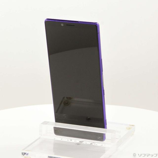 (中古)SONY Xperia 1 64GB パープル SO-03L docomoロック解除SIMフリー(198-ud)_2