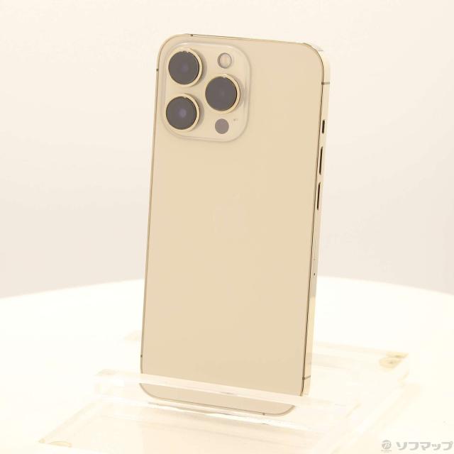 (中古)au iPhone13 Pro 256GB ゴールド MLUQ3J/A SIMフリー(297-ud)