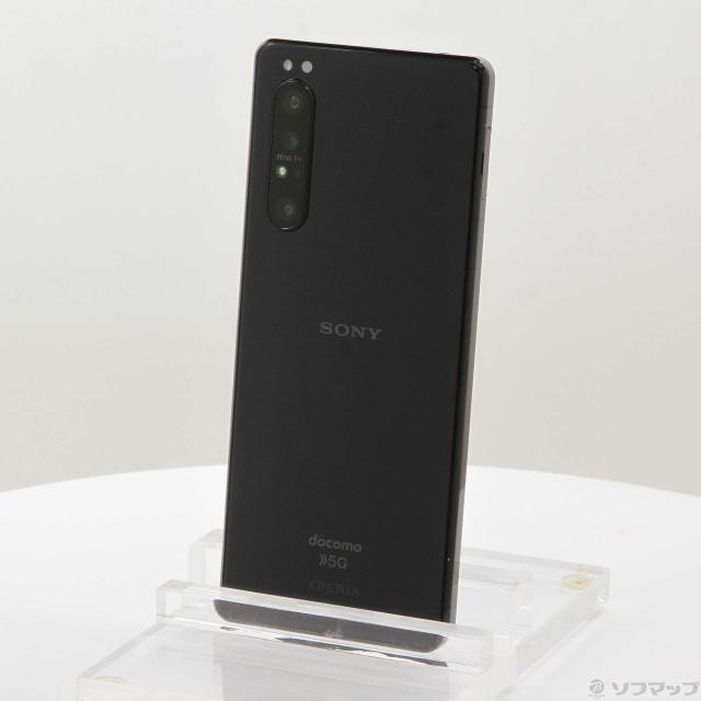 (中古)SONY Xperia 1 II 128GB ブラック SO-51A docomoロック解除SIMフリー(198-ud)