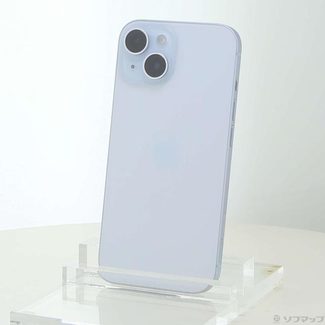 (中古)Apple iPhone15 256GB ブルー MTMR3J/A SIMフリー(344-ud)