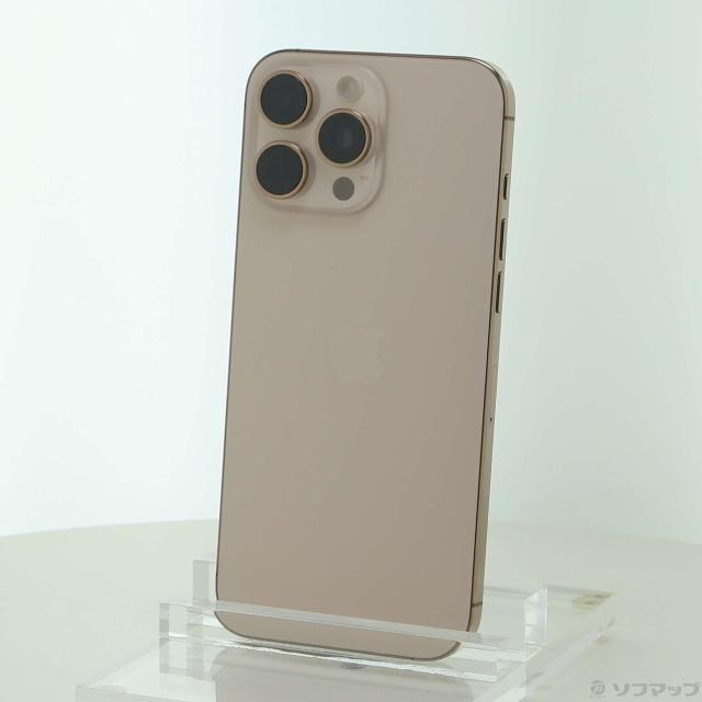 (中古)Apple iPhone16 Pro Max 256GB デザートチタニウム MYWJ3J/A SIMフリー(198-ud)