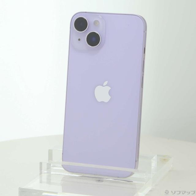 (中古)Apple iPhone14 128GB パープル MPUY3J/A SIMフリー(348-ud)