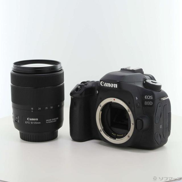 中古)Canon EOS 80D EF-S18-135 IS USM レンズキット(262-ud) 【公式通販】