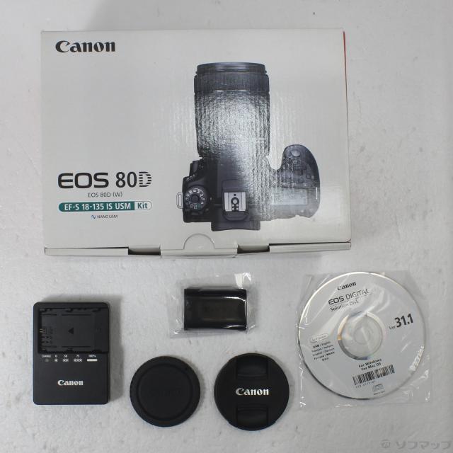 中古)Canon EOS 80D EF-S18-135 IS USM レンズキット(262-ud) 中古)Canon EOS 80D EF-S18-135 IS USM レンズキット(262-ud)