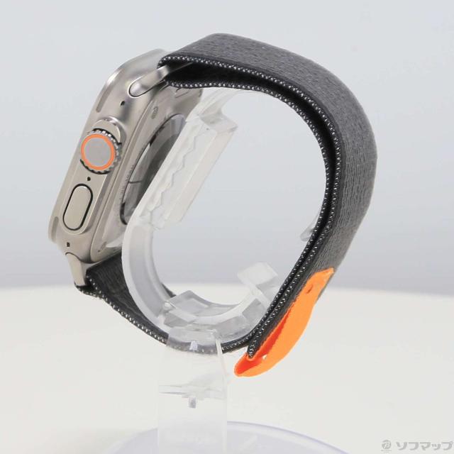 (中古)Apple Apple Watch Ultra GPS + Cellular 49mm チタニウムケース ブラック/グレイトレイルループ(377-ud)_1