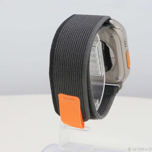(中古)Apple Apple Watch Ultra GPS + Cellular 49mm チタニウムケース ブラック/グレイトレイルループ(377-ud)_2