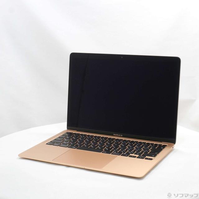 (中古)Apple MacBook Air 13.3-inch Late-2020 MGND3J/A Apple M1 8コアCPU_7コアGPU 8GB SSD256GB ゴールド (15.3 Sequoia)(198-ud)