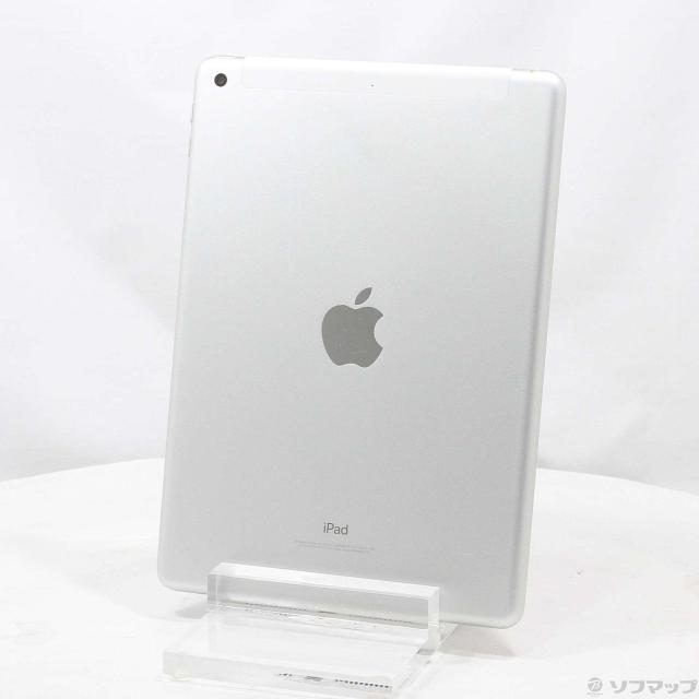(中古)Apple iPad 第6世代 32GB シルバー MR6P2J/A auロック解除SIMフリー(377-ud)