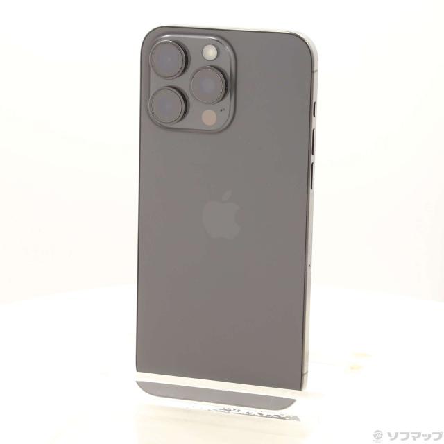 (中古)Apple iPhone15 Pro Max 256GB ブラックチタニウム MU6P3J/A SIMフリー(198-ud)