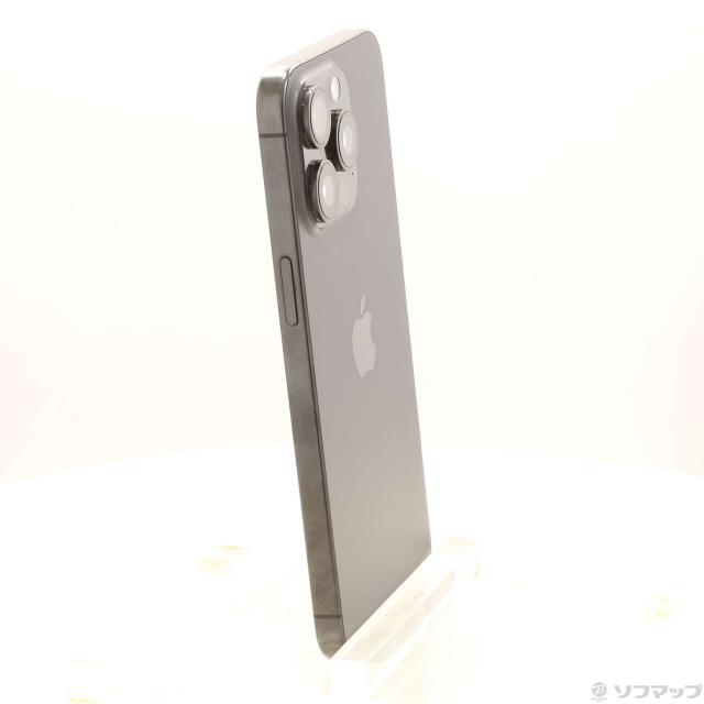 (中古)Apple iPhone15 Pro Max 256GB ブラックチタニウム MU6P3J/A SIMフリー(198-ud)