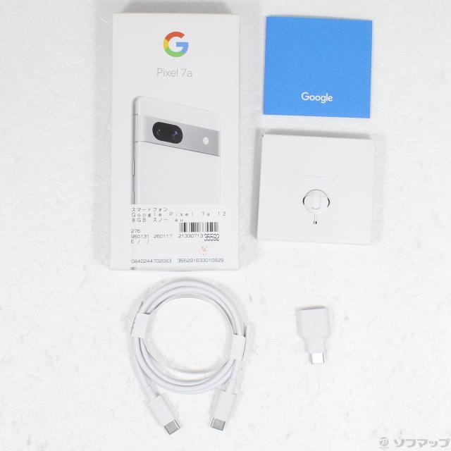 (中古)GOOGLE Google Pixel 7a 128GB スノー au SIMフリー(258-ud)_4
