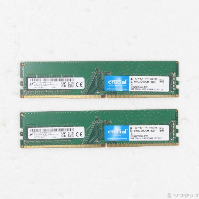 (中古)CFD W4U3200CM-8GR 16GB 8GB×2枚組(377-ud)