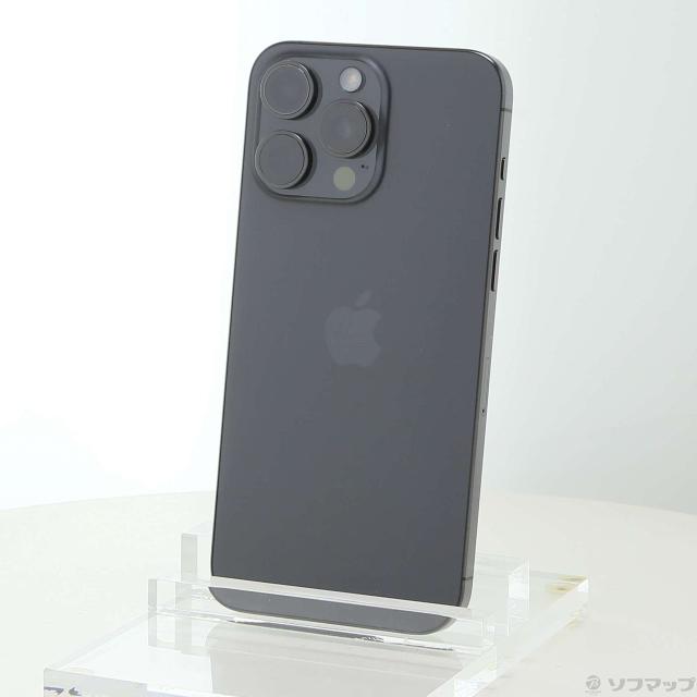 (中古)Apple iPhone15 Pro Max 256GB ブラックチタニウム MU6P3J/A SIMフリー(276-ud)