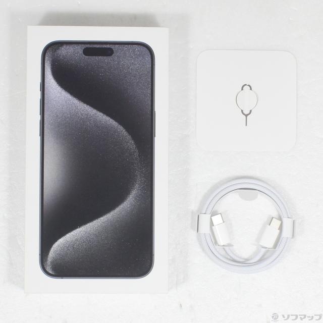 (中古)Apple iPhone15 Pro Max 256GB ブラックチタニウム MU6P3J/A SIMフリー(276-ud)