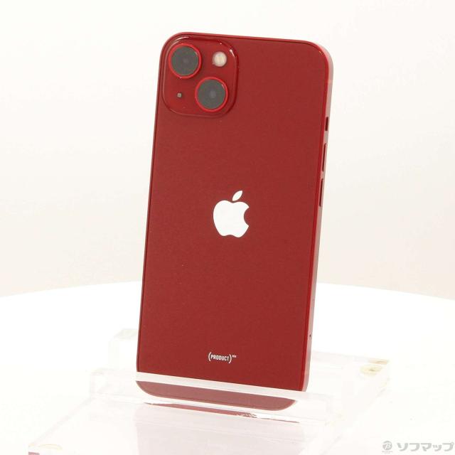 (中古)Apple iPhone13 128GB プロダクトレッド MLNF3J/A SIMフリー(368-ud)