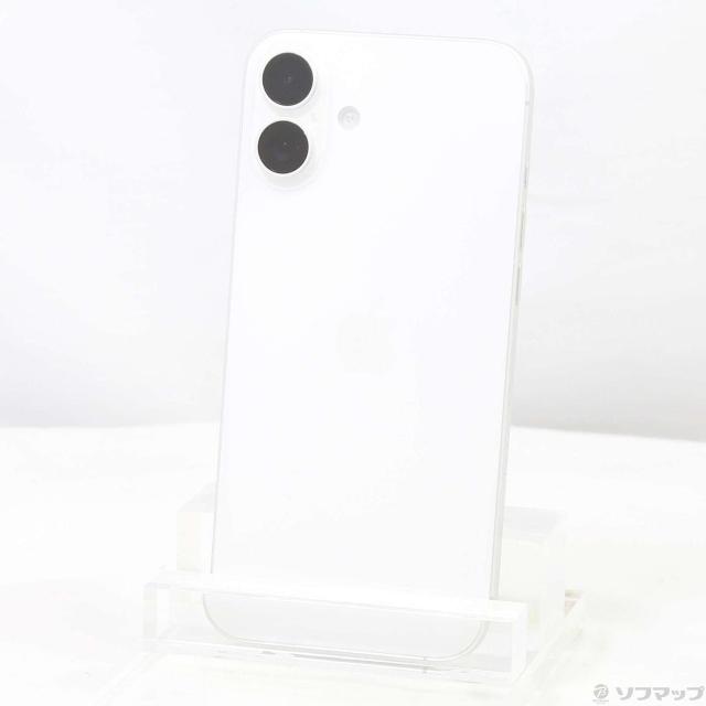 (中古)Apple iPhone16 Plus 256GB ホワイト MXVH3J/A SIMフリー(344-ud)