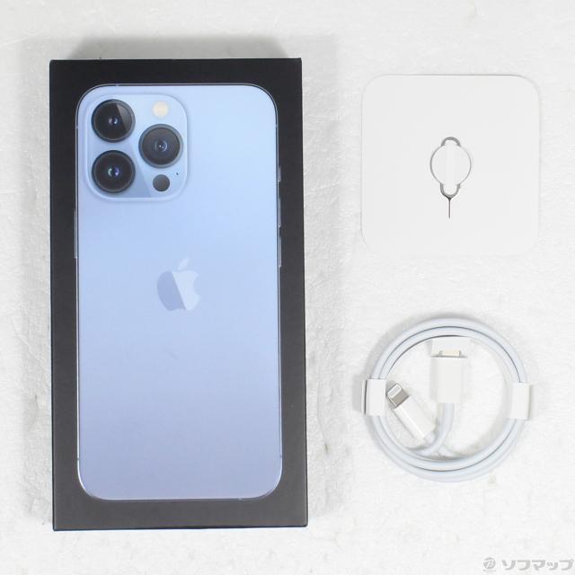 (中古)Apple iPhone13 Pro 256GB シエラブルー MLUU3J/A SIMフリー(297-ud)