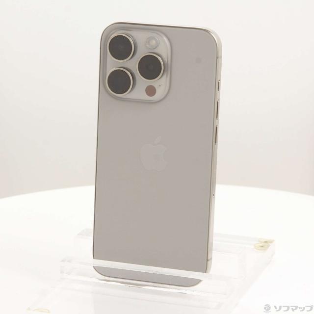 中古)Apple iPhone15 Pro 256GB ナチュラルチタニウム MTUF3J/A SIM 