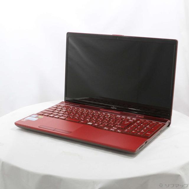 (中古)FUJITSU LIFEBOOK AH53/C2 FMVA53C2R ガーネットレッド (Windows 10)(368-ud)