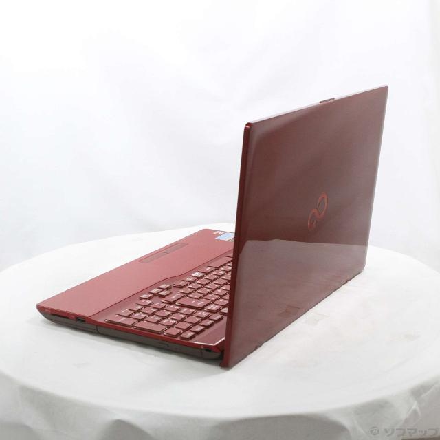 (中古)FUJITSU LIFEBOOK AH53/C2 FMVA53C2R ガーネットレッド (Windows 10)(368-ud)